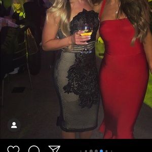 Portia & Scarlett black lace dress